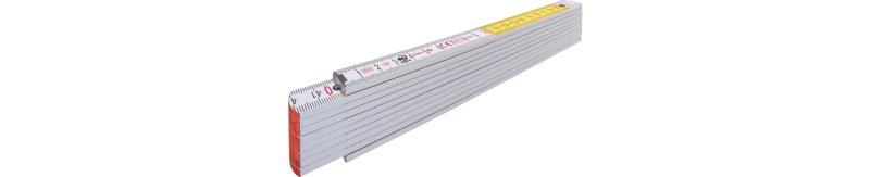 Type 717 wooden folding rule, 2 m
