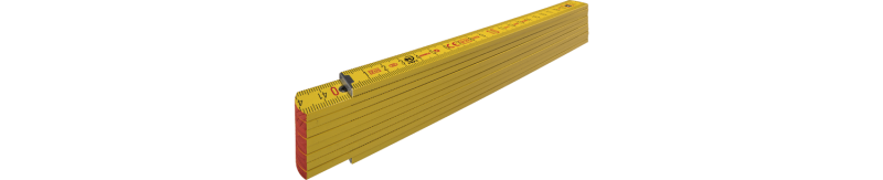 Type 707 wooden folding rule, 2 m