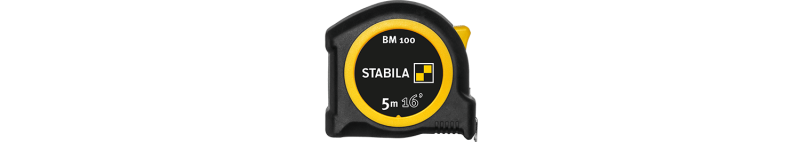 BM 100 pocket tape, 5 m (16'), cm/inch scale