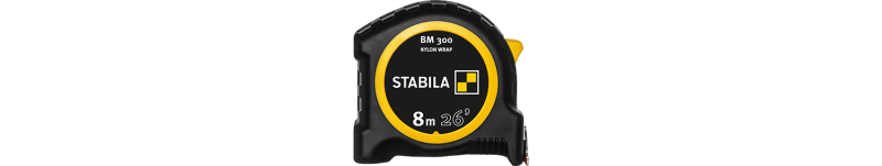 Kieszonkowa taśma miernicza BM 300, 8 m (26′), skala cm/in