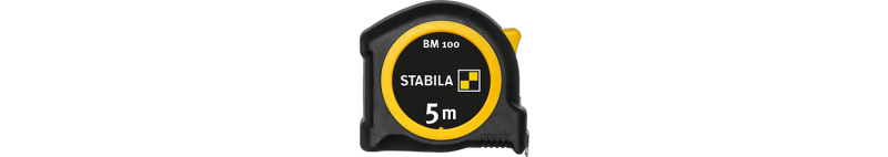 Flexómetro BM 100, 5 m, escala milimétrica