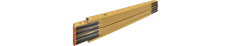 Drewniany przymiar składany Type 607, 2 m