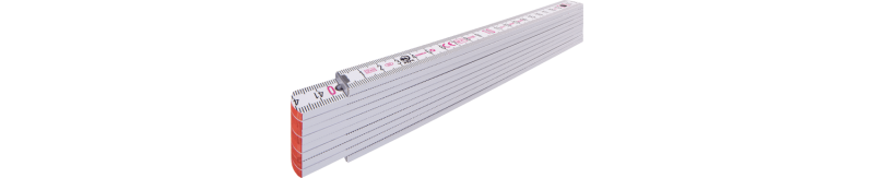 Type 1707 wooden folding rule, 2 m